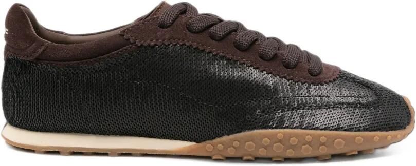 Hoff Bridge LT sneakers verfraaid met pailletten Bruin