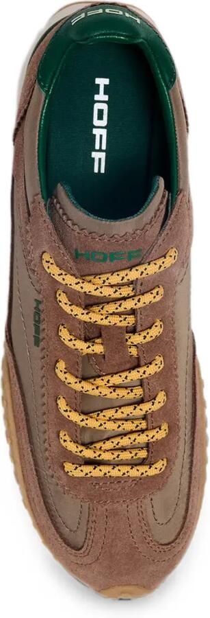 Hoff Bridge MKII sneakers met suède vlakken en logo-print Bruin - Foto 4