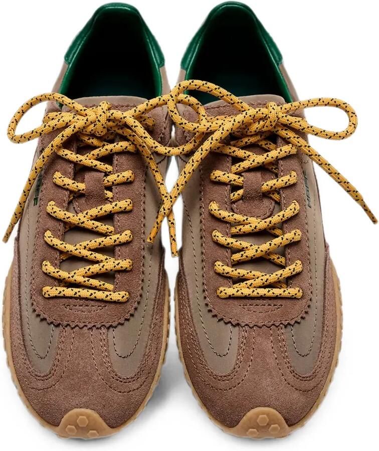 Hoff Bridge MKII sneakers met suède vlakken en logo-print Bruin - Foto 2