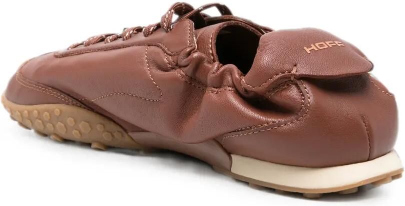 Hoff Bridge nappa leren sneakers Bruin - Foto 2