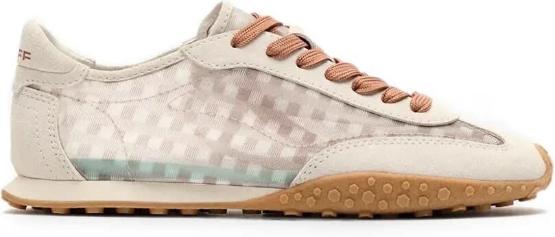 Hoff Bridge sneakers met gingham-ruit en vlakken Wit