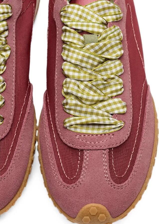 Hoff Bridge sneakers met gingham veters en vlakken Rood - Foto 4