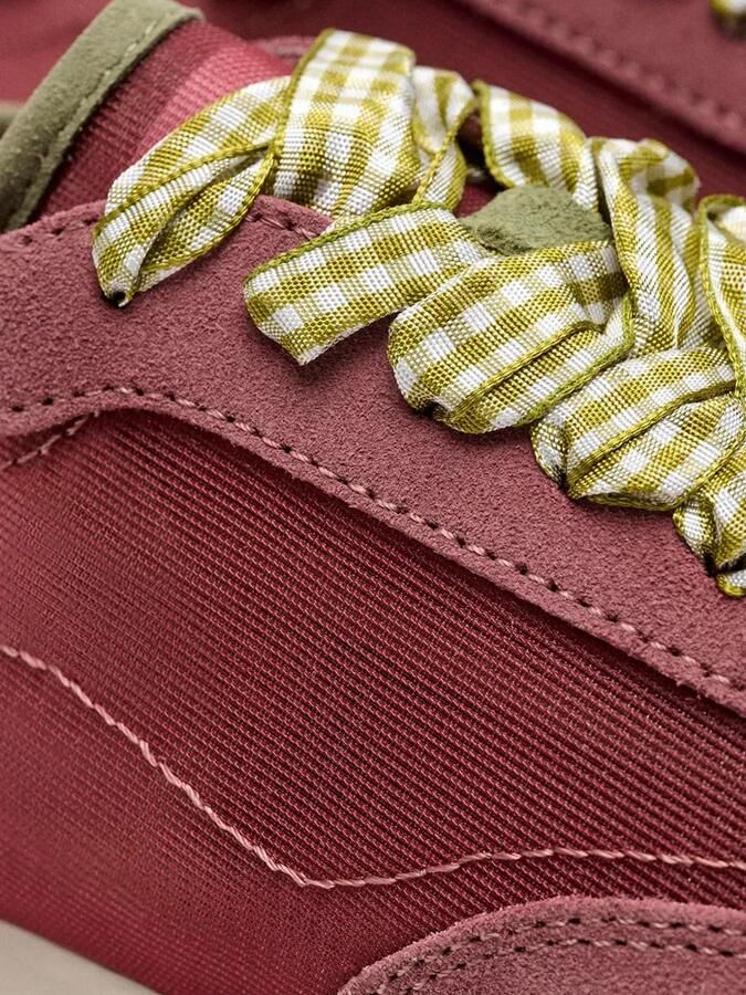 Hoff Bridge sneakers met gingham veters en vlakken Rood - Foto 3