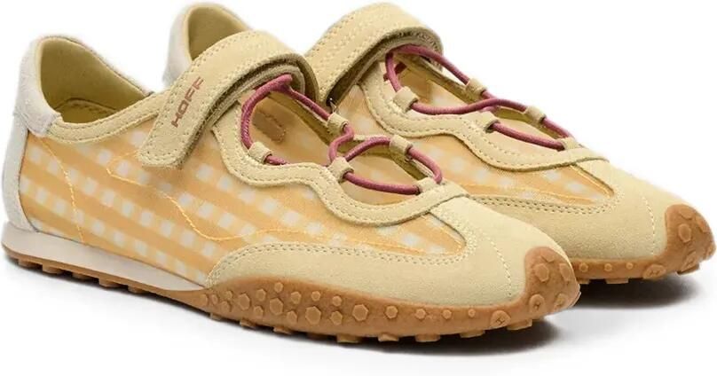 Hoff Bridge sneakers met klittenband en gingham-patroon Beige - Foto 5