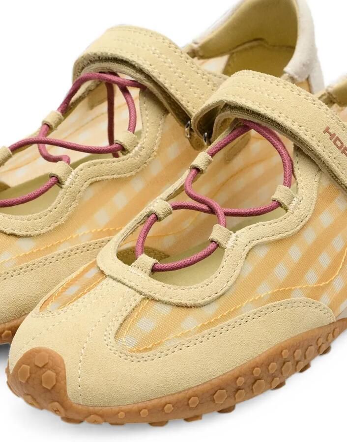 Hoff Bridge sneakers met klittenband en gingham-patroon Beige - Foto 4