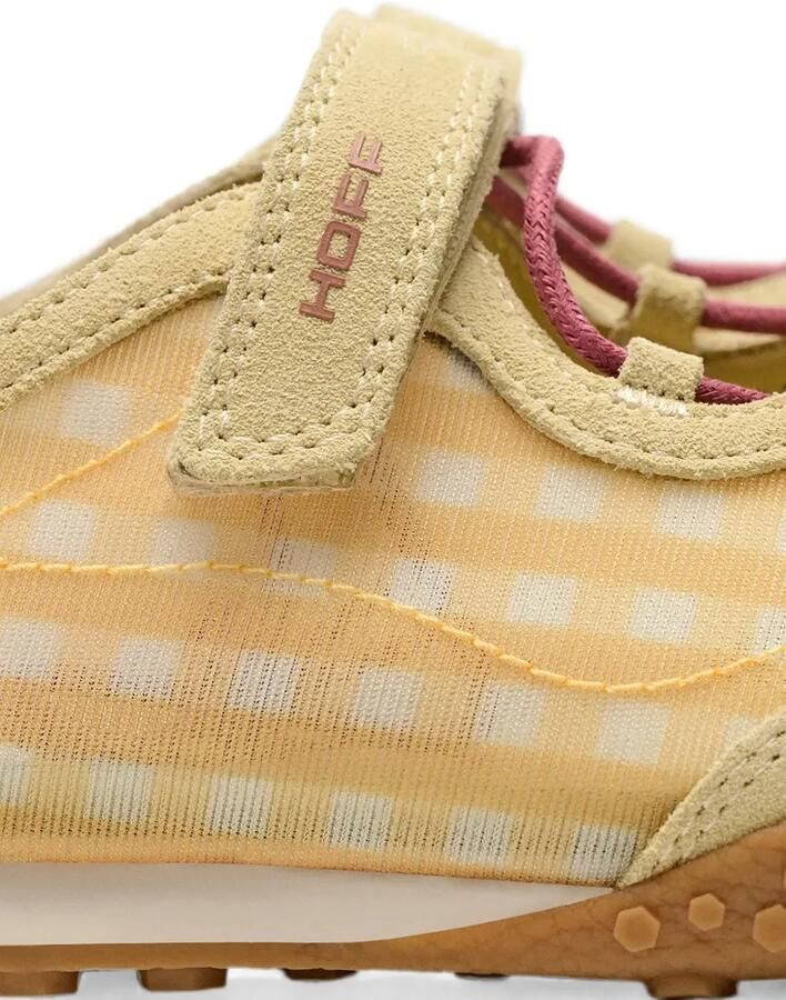 Hoff Bridge sneakers met klittenband en gingham-patroon Beige - Foto 3