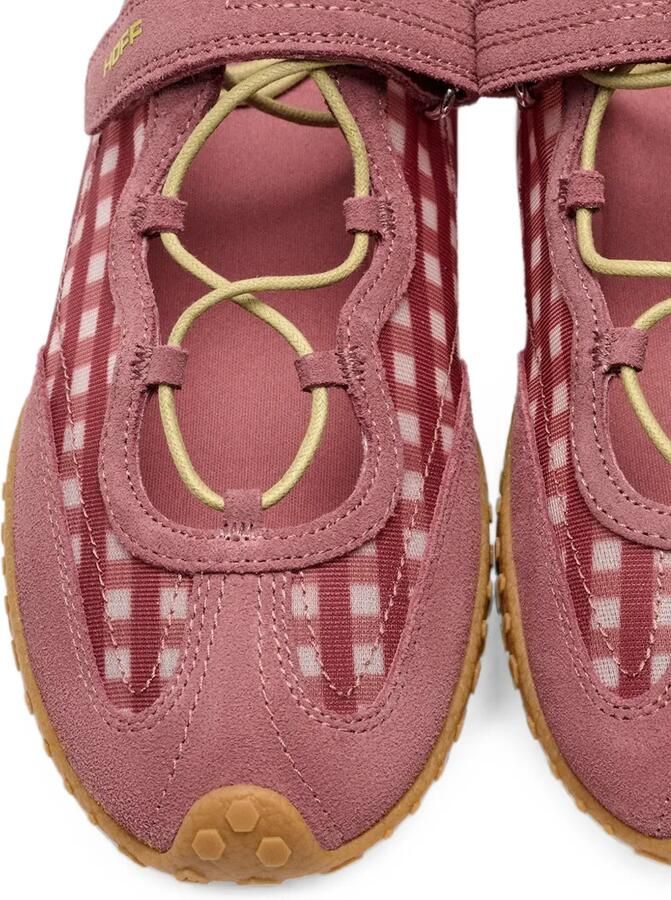 Hoff Bridge sneakers met klittenband en gingham-patroon Roze - Foto 4