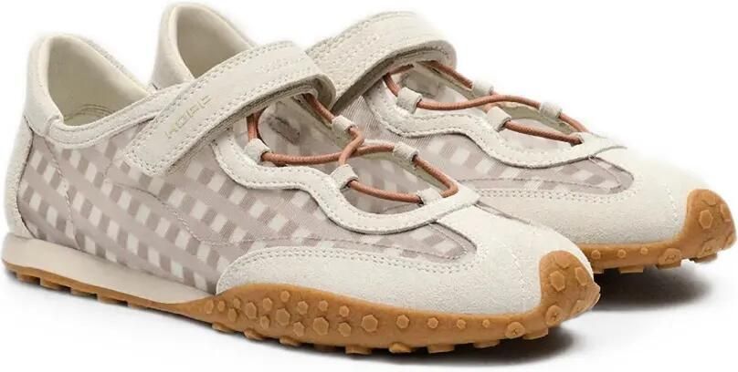 Hoff Bridge sneakers met klittenband en gingham-patroon Wit - Foto 5