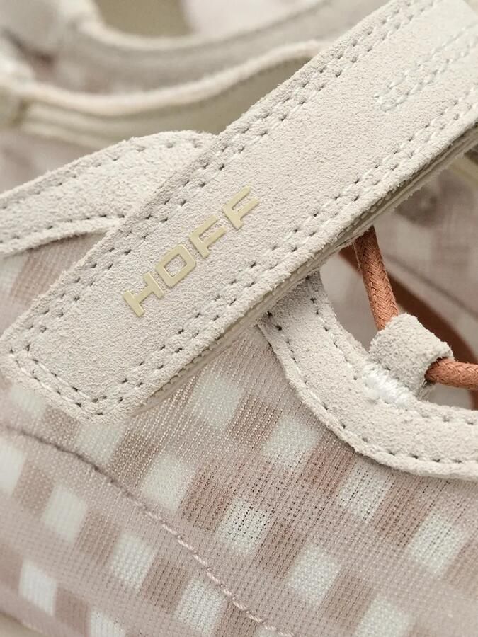 Hoff Bridge sneakers met klittenband en gingham-patroon Wit - Foto 3