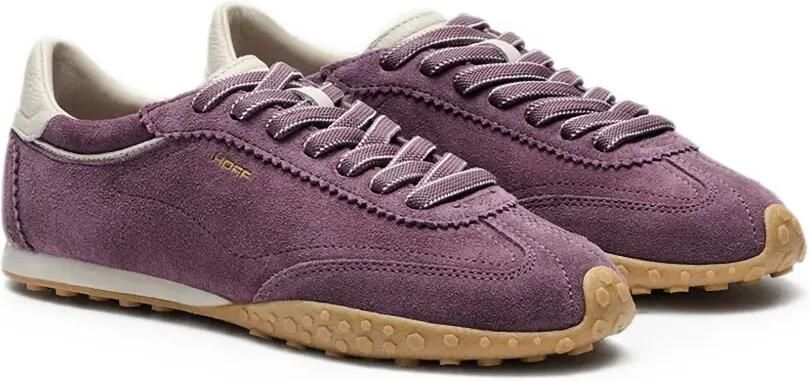 Hoff Bridge suède sneakers met logoprint Paars - Foto 4