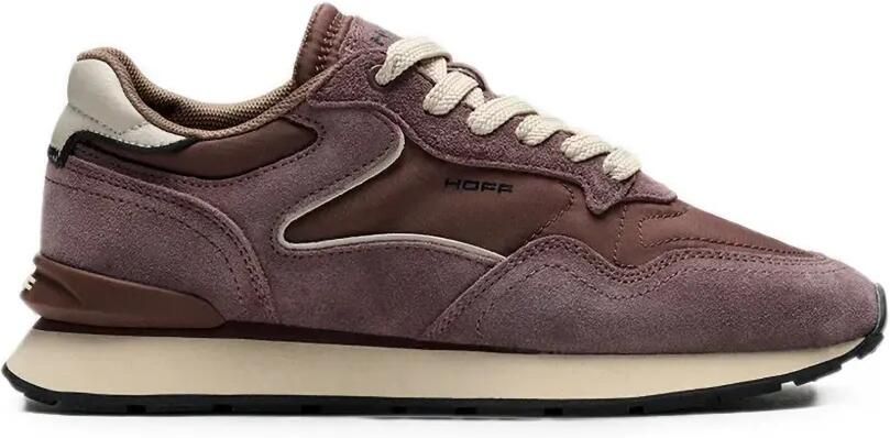 Hoff City Retro sneakers met suède vlakken Bruin