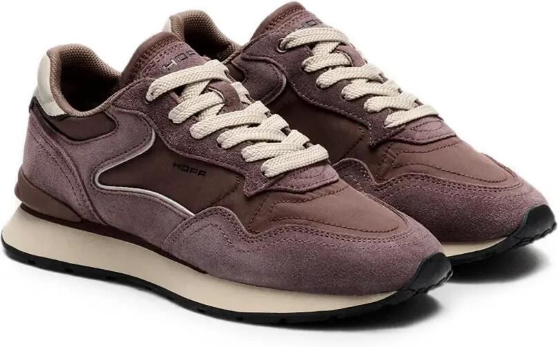 Hoff City Retro sneakers met suède vlakken Bruin - Foto 4