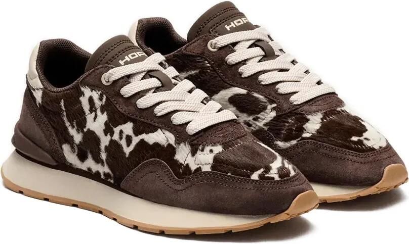 Hoff City sneakers met koeienprint en vlakken Bruin - Foto 5