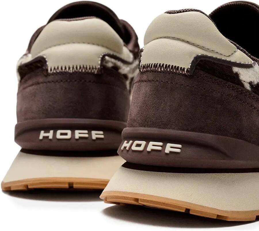 Hoff City sneakers met koeienprint en vlakken Bruin - Foto 2