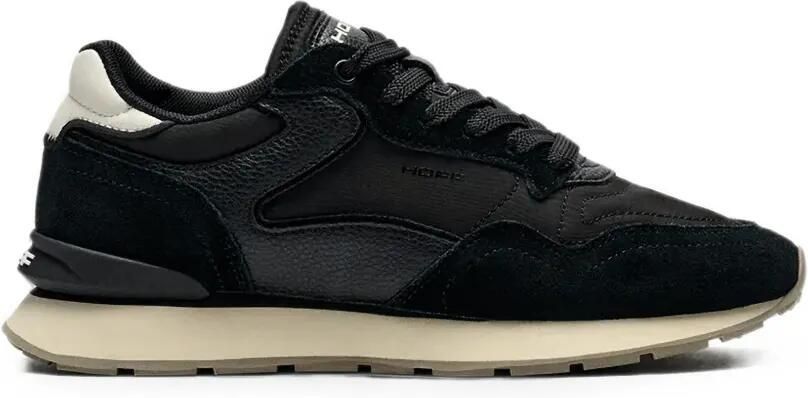 Hoff City sneakers met leren afwerking en vlakken Zwart