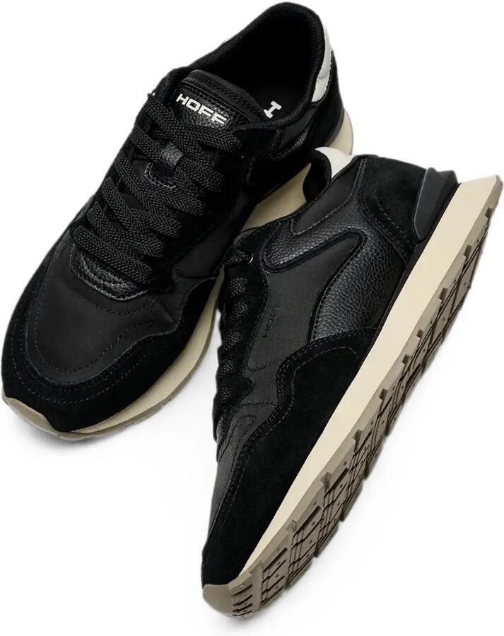 Hoff City sneakers met leren afwerking en vlakken Zwart - Foto 3