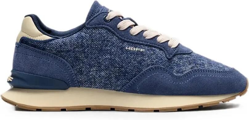 Hoff City sneakers met suède vlakken en textuur Blauw