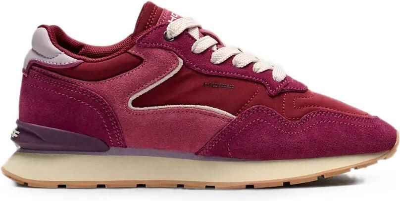 Hoff City sneakers met suède vlakken Rood