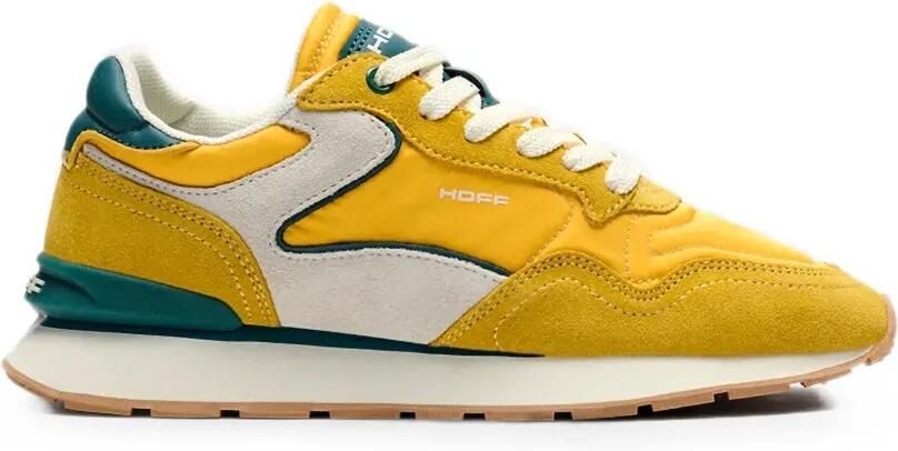 Hoff City suède sneakers met vlakken Geel
