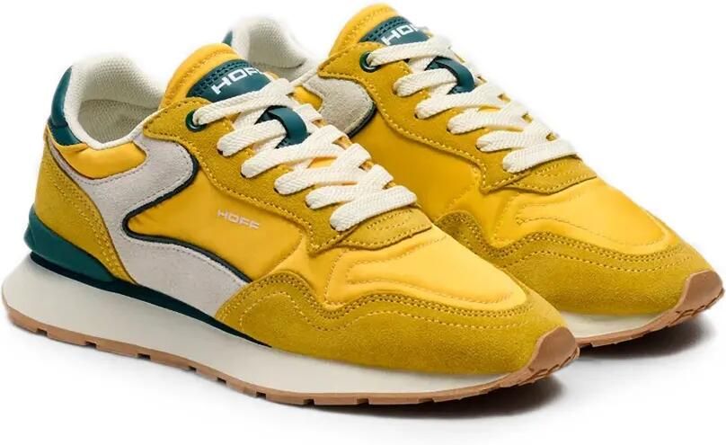 Hoff City suède sneakers met vlakken Geel - Foto 4