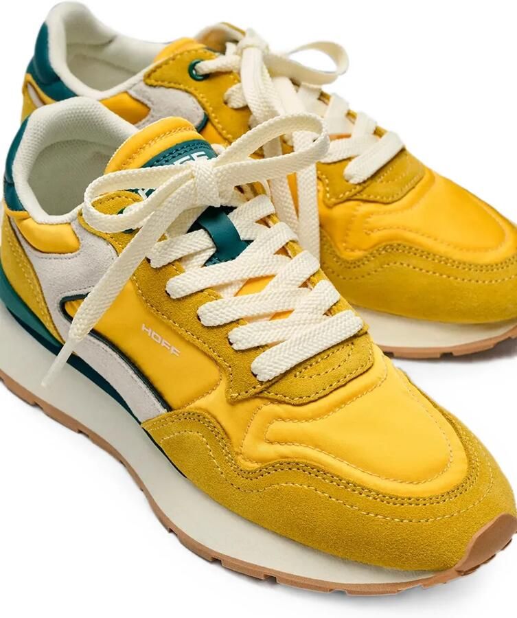 Hoff City suède sneakers met vlakken Geel - Foto 2