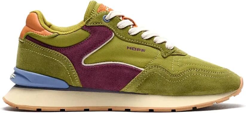 Hoff City suède sneakers met vlakken Groen