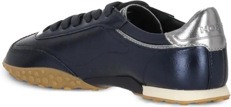 Hoff Leren sneakers met metallic-effect Blauw - Foto 5
