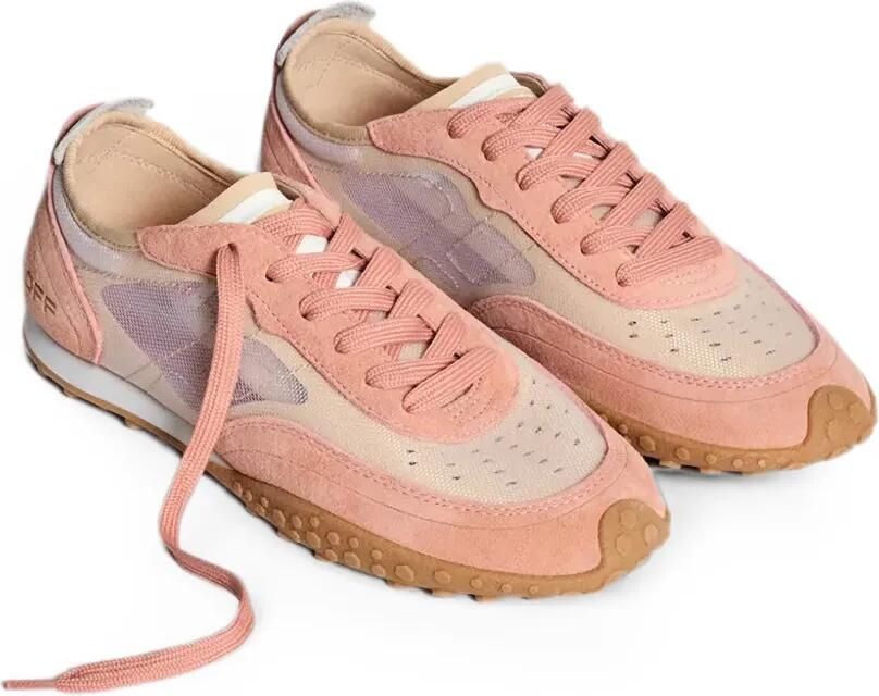 Hoff Mesh sneakers met suède vlakken Roze - Foto 5