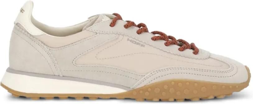 Hoff MKII leren sneakers met vlakken Beige
