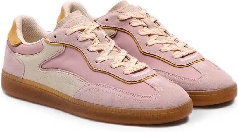 Hoff Park sneakers met suède afwerking en vlakken Roze - Foto 3
