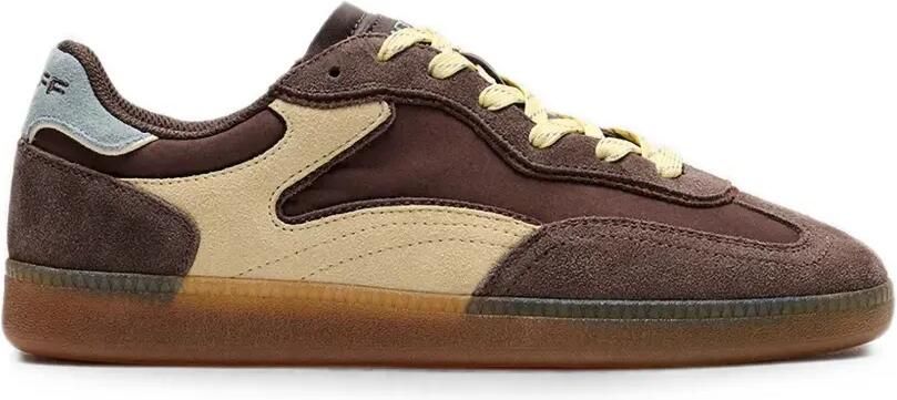 Hoff Park sneakers met suède vlakken Bruin