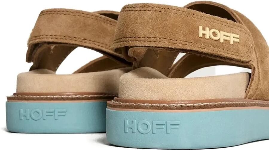Hoff Road suède sandalen met dubbele bandjes Bruin - Foto 3
