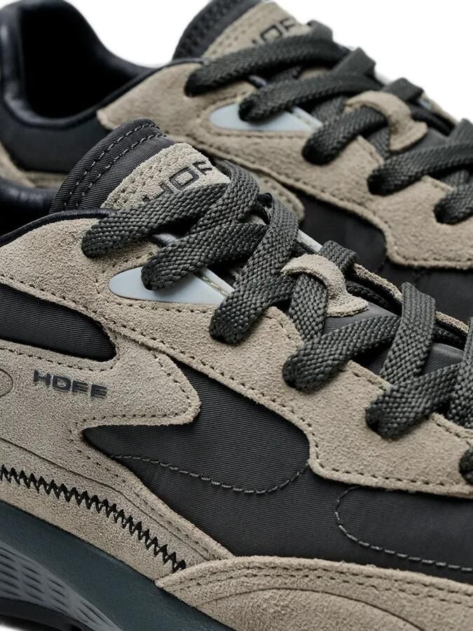 Hoff Sneakers met kalfsleren afwerking en vlakken Beige - Foto 4