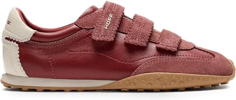 Hoff Sneakers met suède afwerking en klittenband Rood