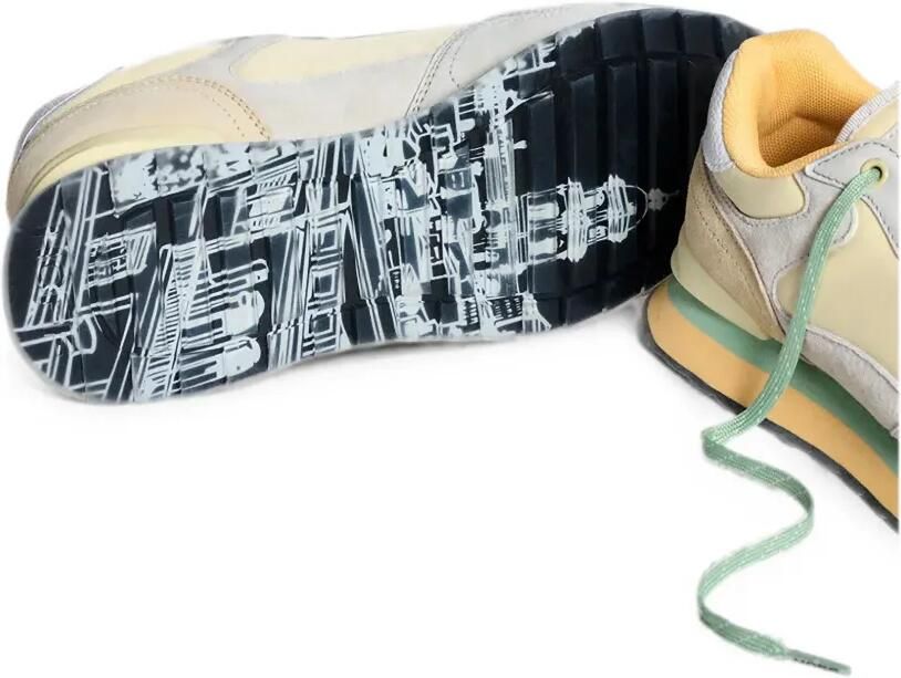 Hoff Sneakers met suède vlakken Geel - Foto 5