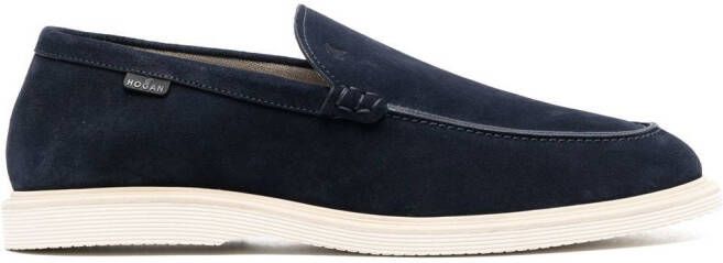 Hogan Suède loafers Blauw