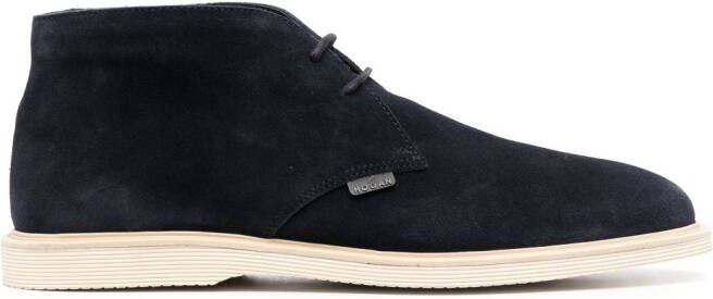 Hogan Suède desert boots Blauw