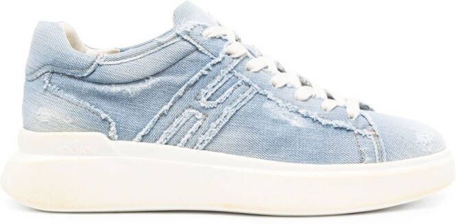 Hogan Gerafelde sneakers Blauw
