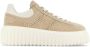 Hogan H-Stripes leren sneakers met logo Beige - Thumbnail 1