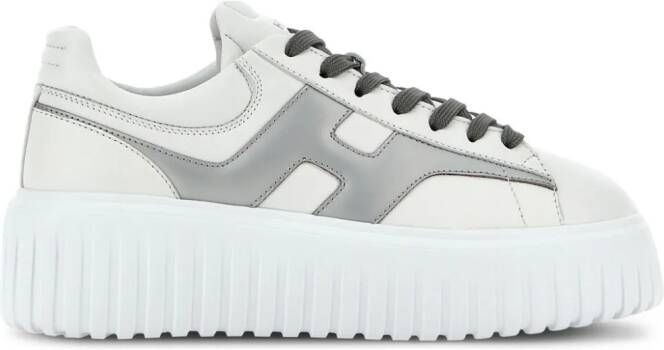 Hogan H-Stripes sneakers met plateauzool Wit