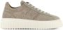 Hogan H-Stripes suède sneakers Beige - Thumbnail 1