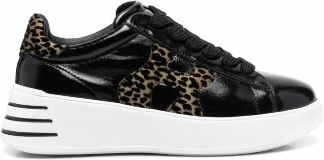 Hogan H483 sneakers met luipaardprint Zwart