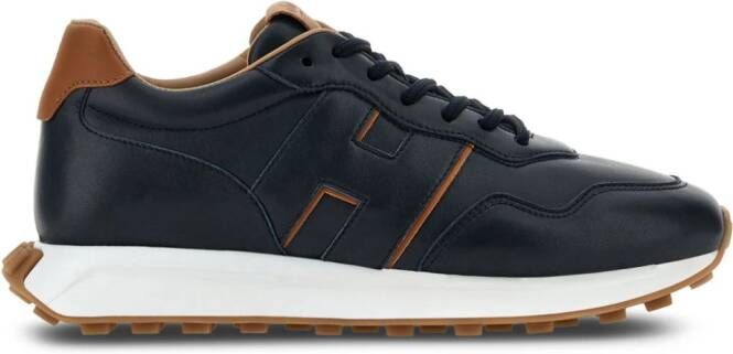 Hogan H601 leren sneakers Zwart