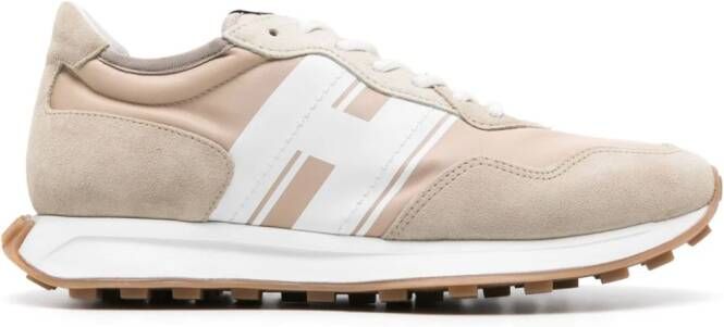 Hogan H601 sneakers met vlakken Beige