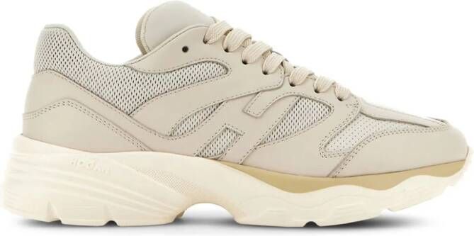 Hogan H665 sneakers met vlakken Beige