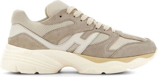 Hogan H665 sneakers met vlakken Beige