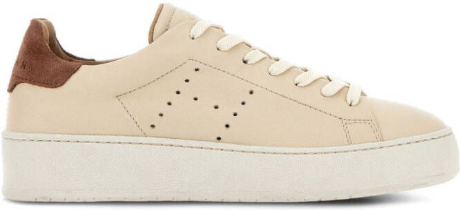 Hogan H672 leren sneakers Beige