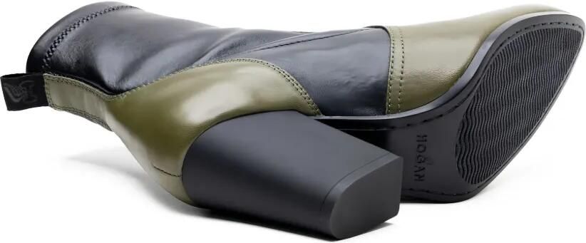 Hogan 80mm tweekleurige laarzen met blokhak Groen - Foto 4