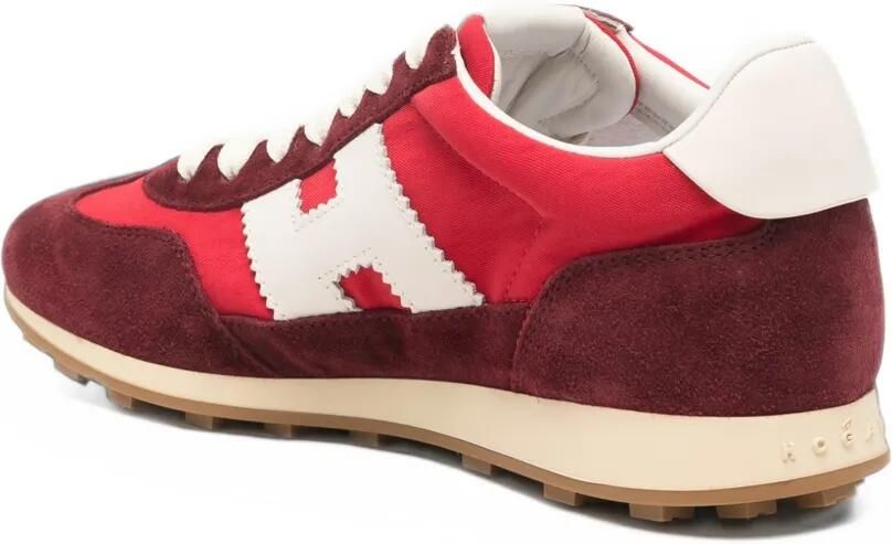 Hogan Athletic logo-patch panelled sneakers Rood - Foto 4