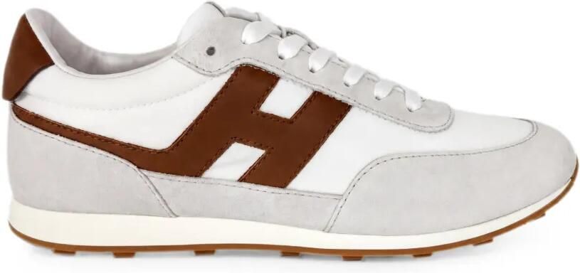 Hogan Athletic logo-patch panelled sneakers Wit